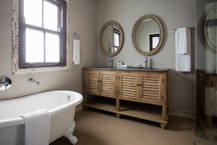 bathroom bath double sinks luxury 2 bedroom villa 5