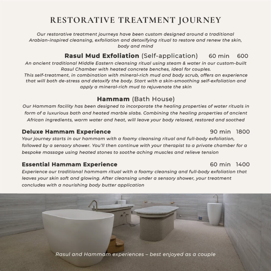 SPA MENU 2026-07